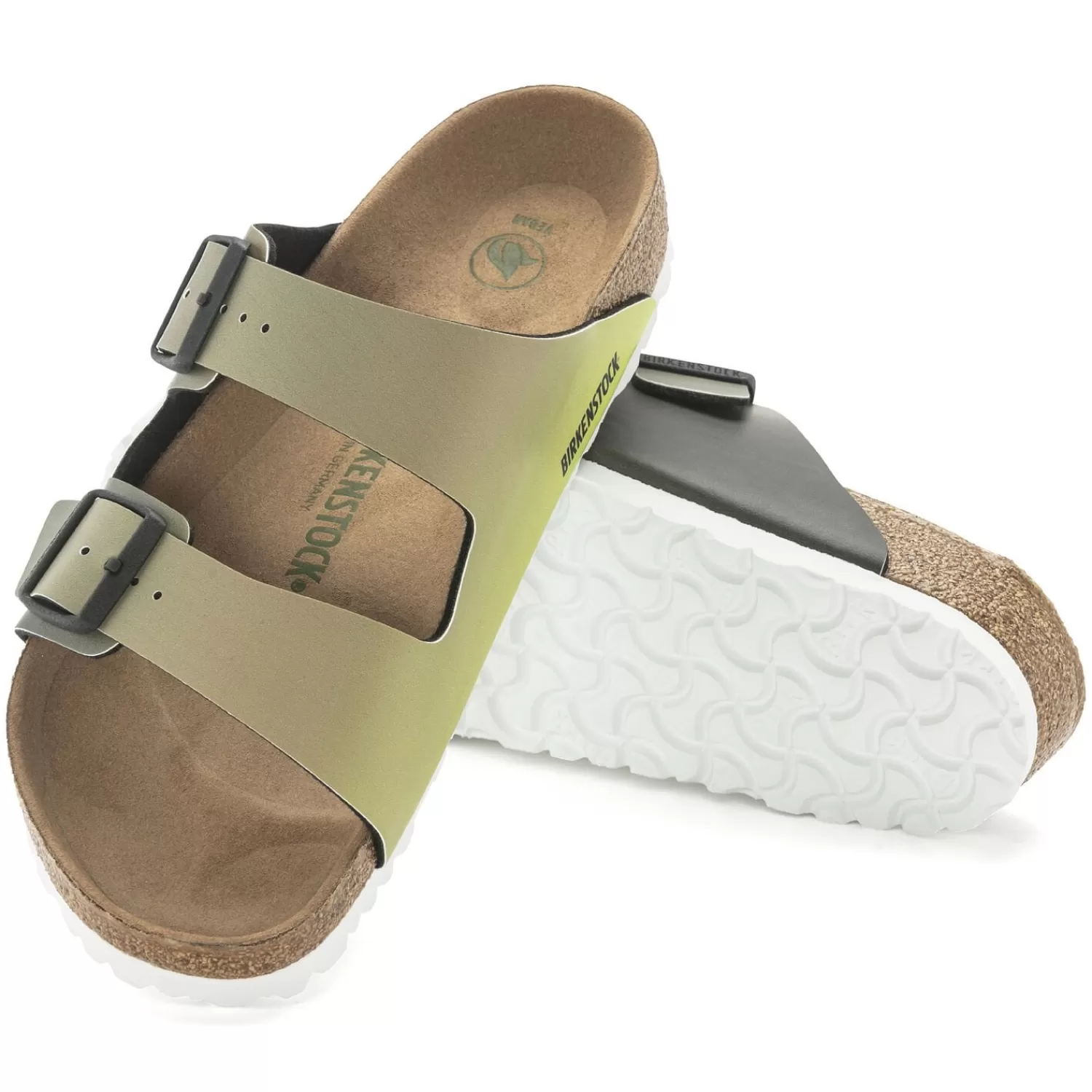 Birkenstock sandali Arizona con doppia fascetta regolabile - modello classico uomo in sughero naturale, plantare anatomico per massimo comfort giornaliero.