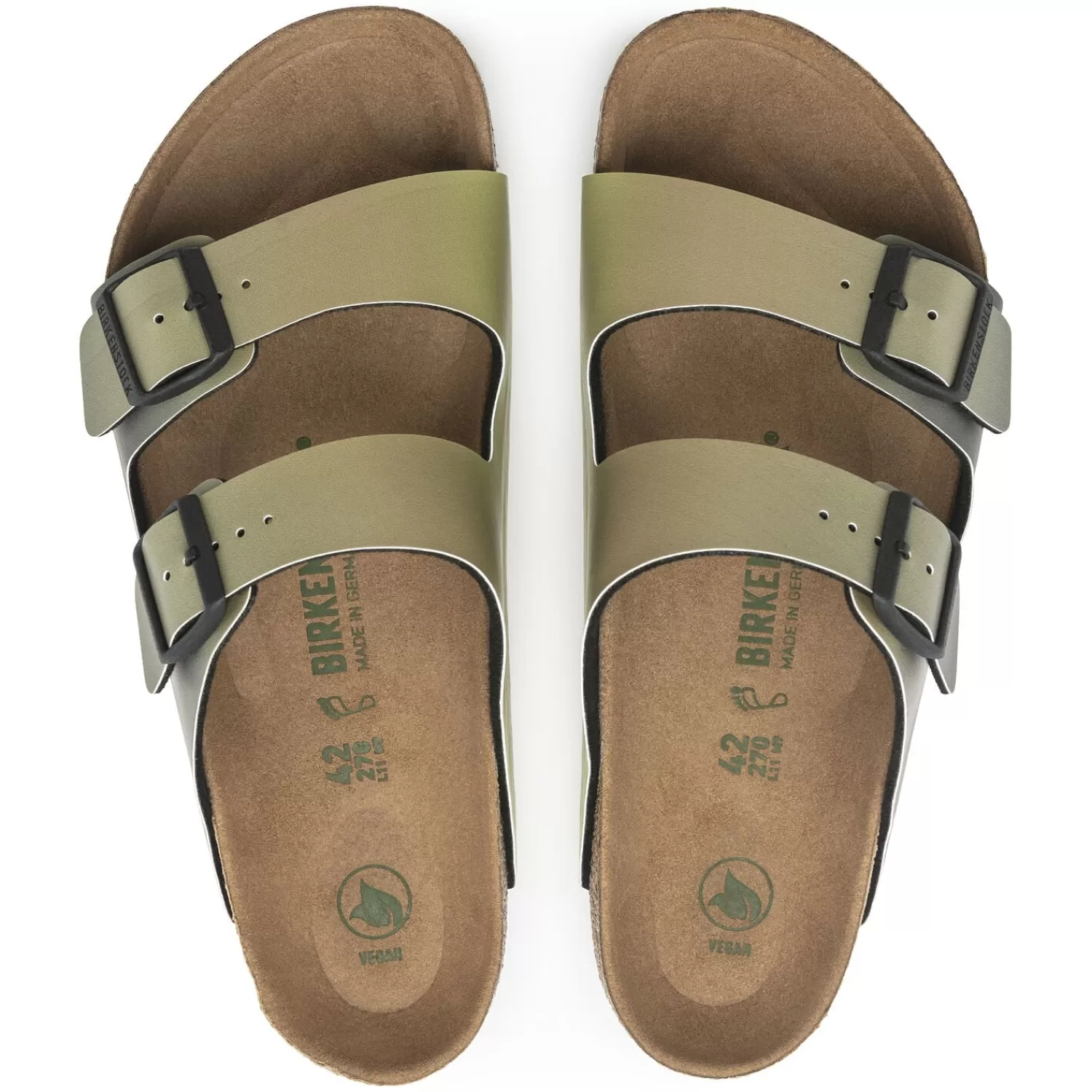 Birkenstock sandali Arizona con doppia fascetta regolabile - modello classico uomo in sughero naturale, plantare anatomico per massimo comfort giornaliero.