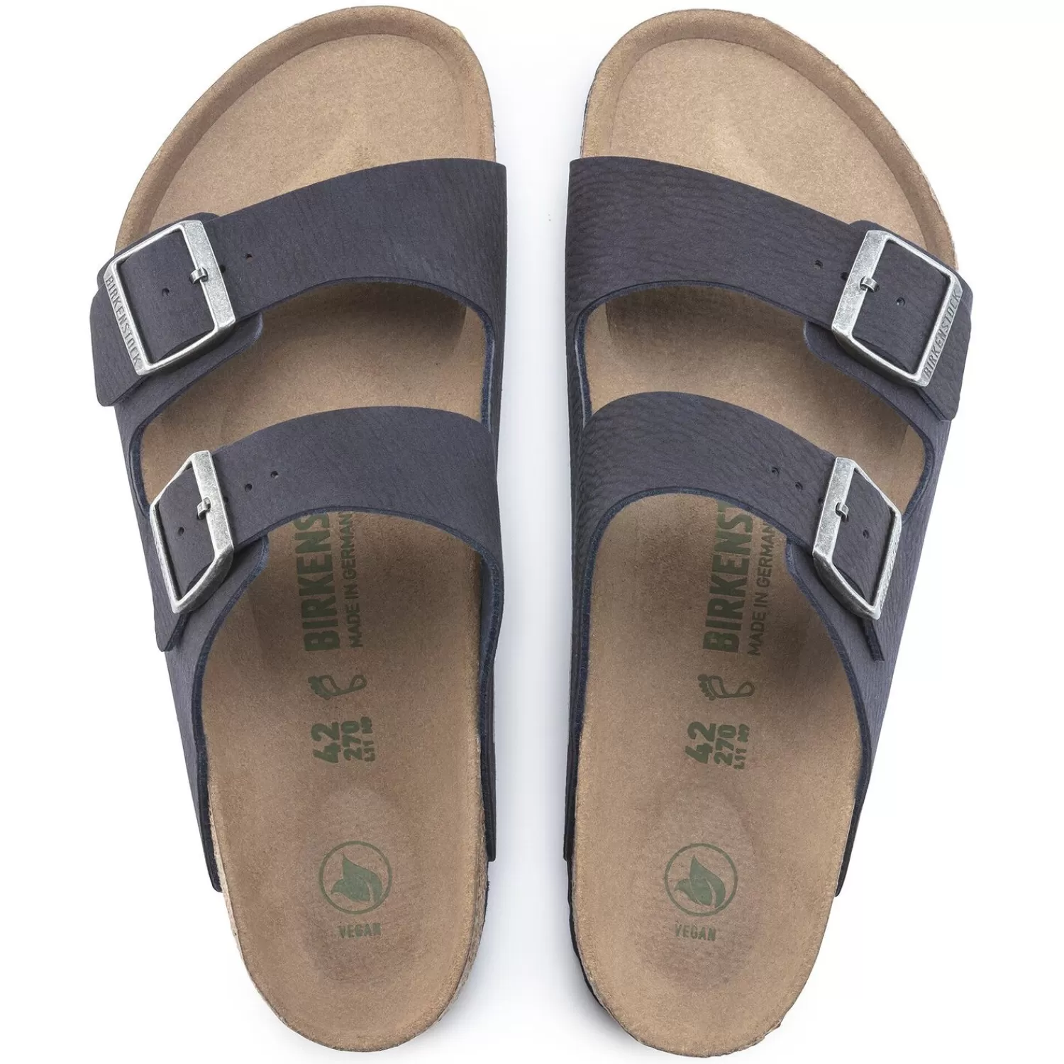 Sandali Birkenstock Arizona Vegan Uomo con Cinturino Doppio Regolabile - Design Ergonomico e Suola Morbida