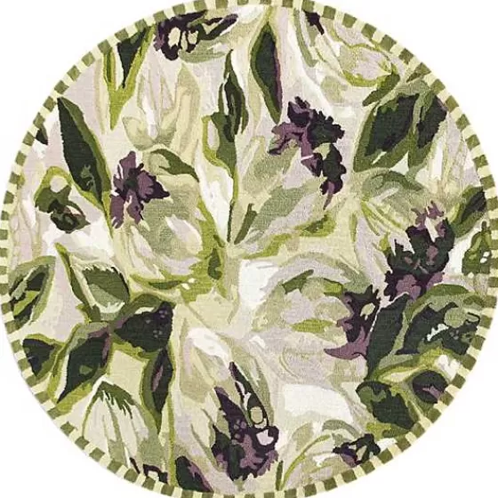 Tappeto Rotondo Stile Elegante con Motivo Carciofo - Design Esclusivo Diametro 180 cm - Collezione Casa di MacKenzie-Childs