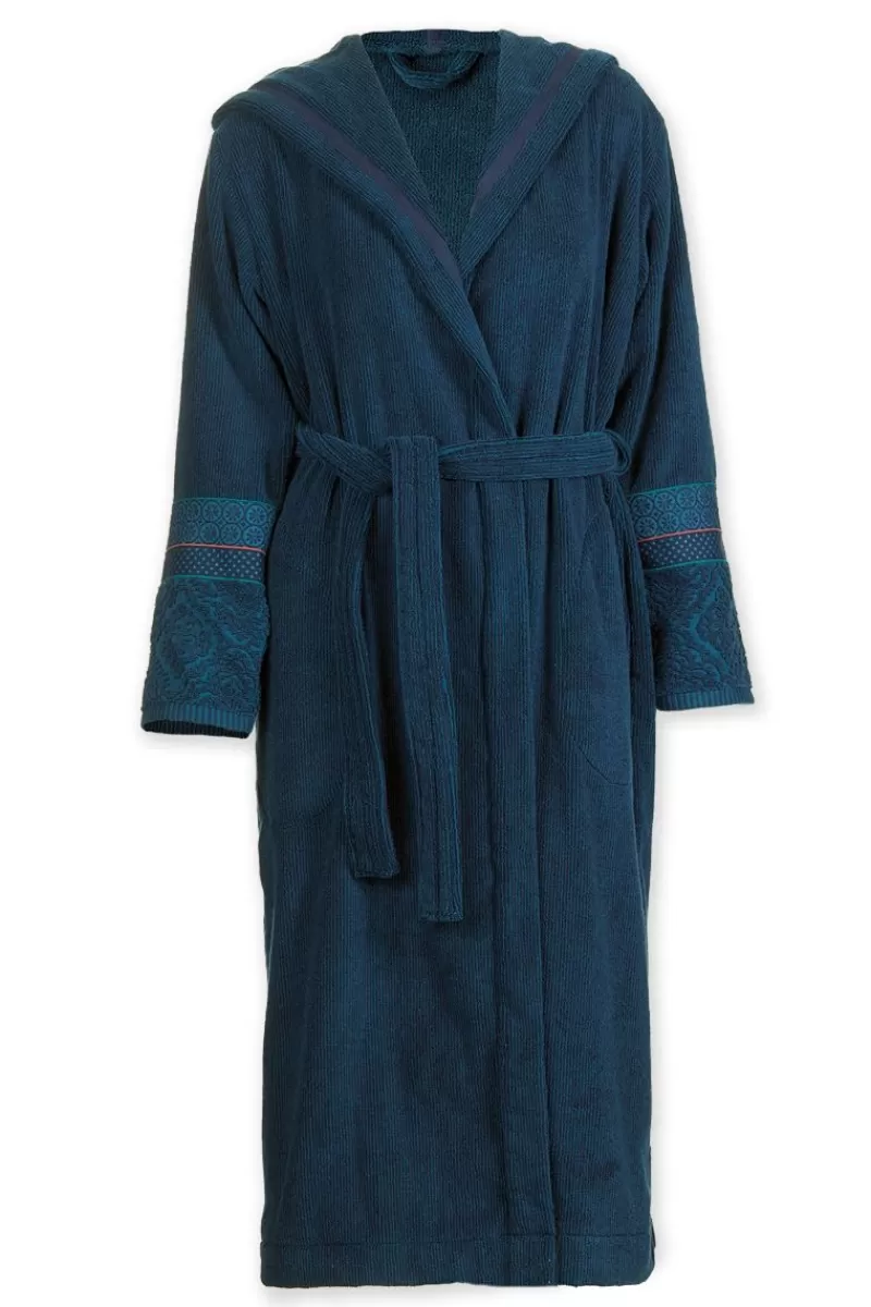 Accappatoio Premium Blu Notte - Tessuto Ultra Morbido Collezione Zellige by Hot Pip Studio