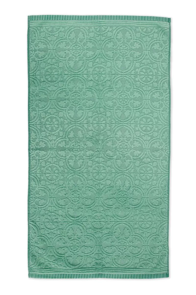 Set di 3 Accappatoi Eleganti Pip Studio, Design Tile De Pip - Verde, 55x100 cm
