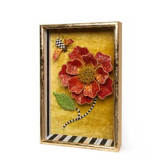 Cassetta decorativa con peonie perlate - Mackenzie-Childs a prezzo speciale