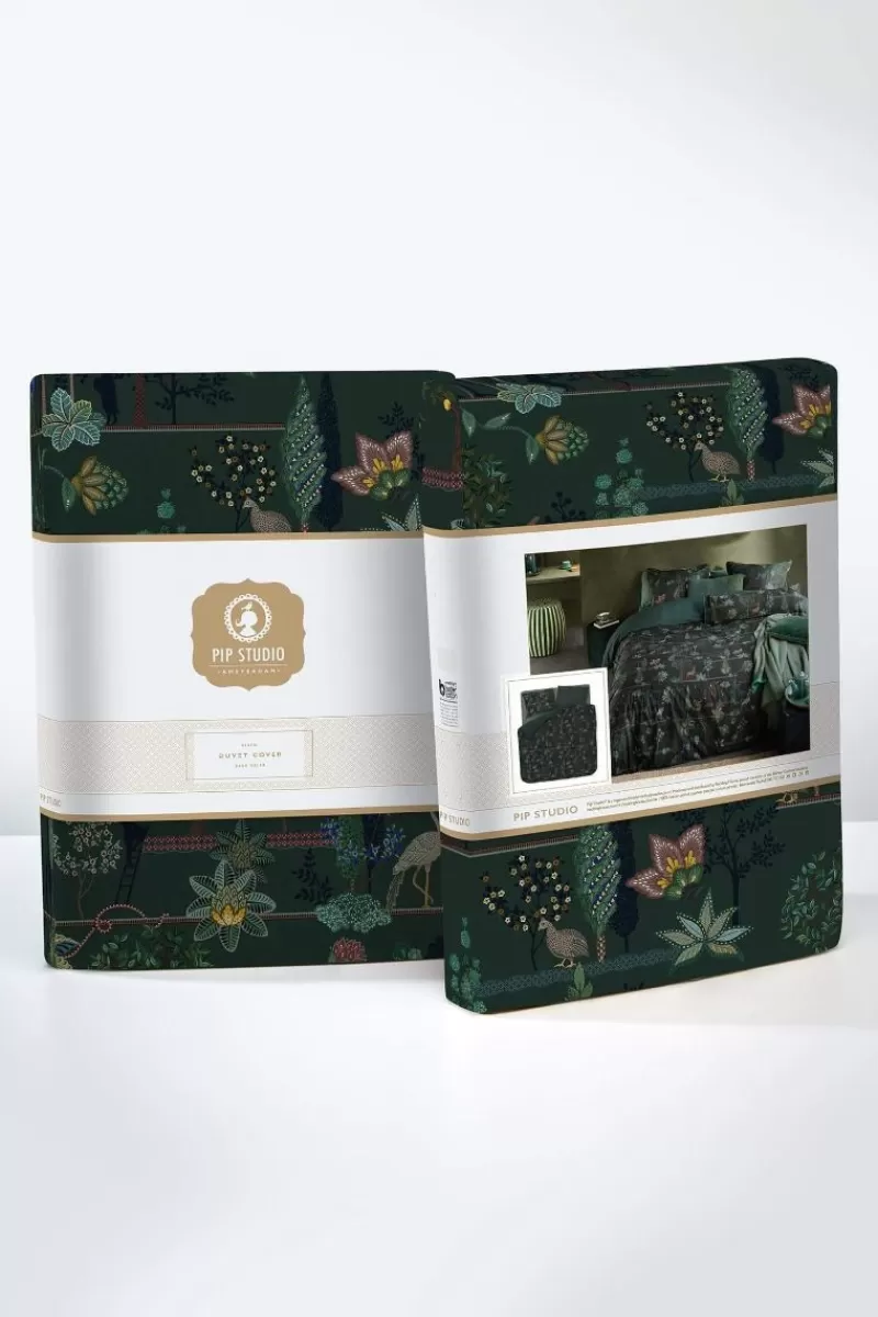 Federa Letto Pip Studio con Motivo Alberi Verde Scuro - Prezzo Speciale per Arredamento Camera da Letto