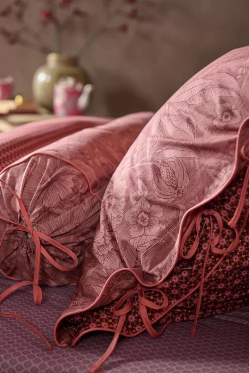 Pip Studio Copripiumino Elegante Collezione Casa dei Fiori in Tonalità Terracotta - Tessuto Morbido per un Sonno Confortevole
