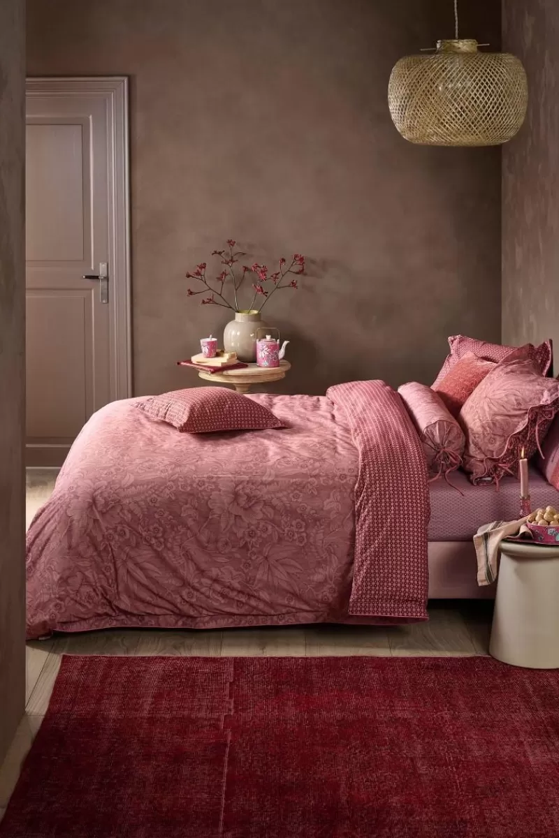 Pip Studio Copripiumino Elegante Collezione Casa dei Fiori in Tonalità Terracotta - Tessuto Morbido per un Sonno Confortevole