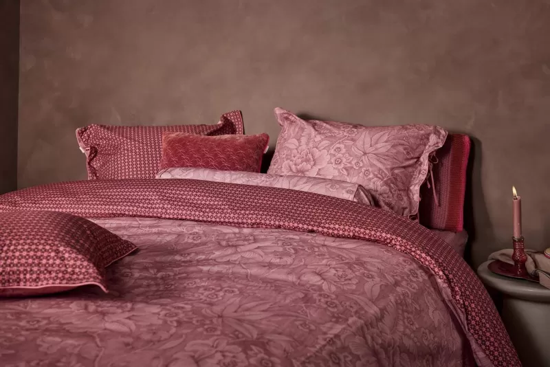 Pip Studio Copripiumino Elegante Collezione Casa dei Fiori in Tonalità Terracotta - Tessuto Morbido per un Sonno Confortevole