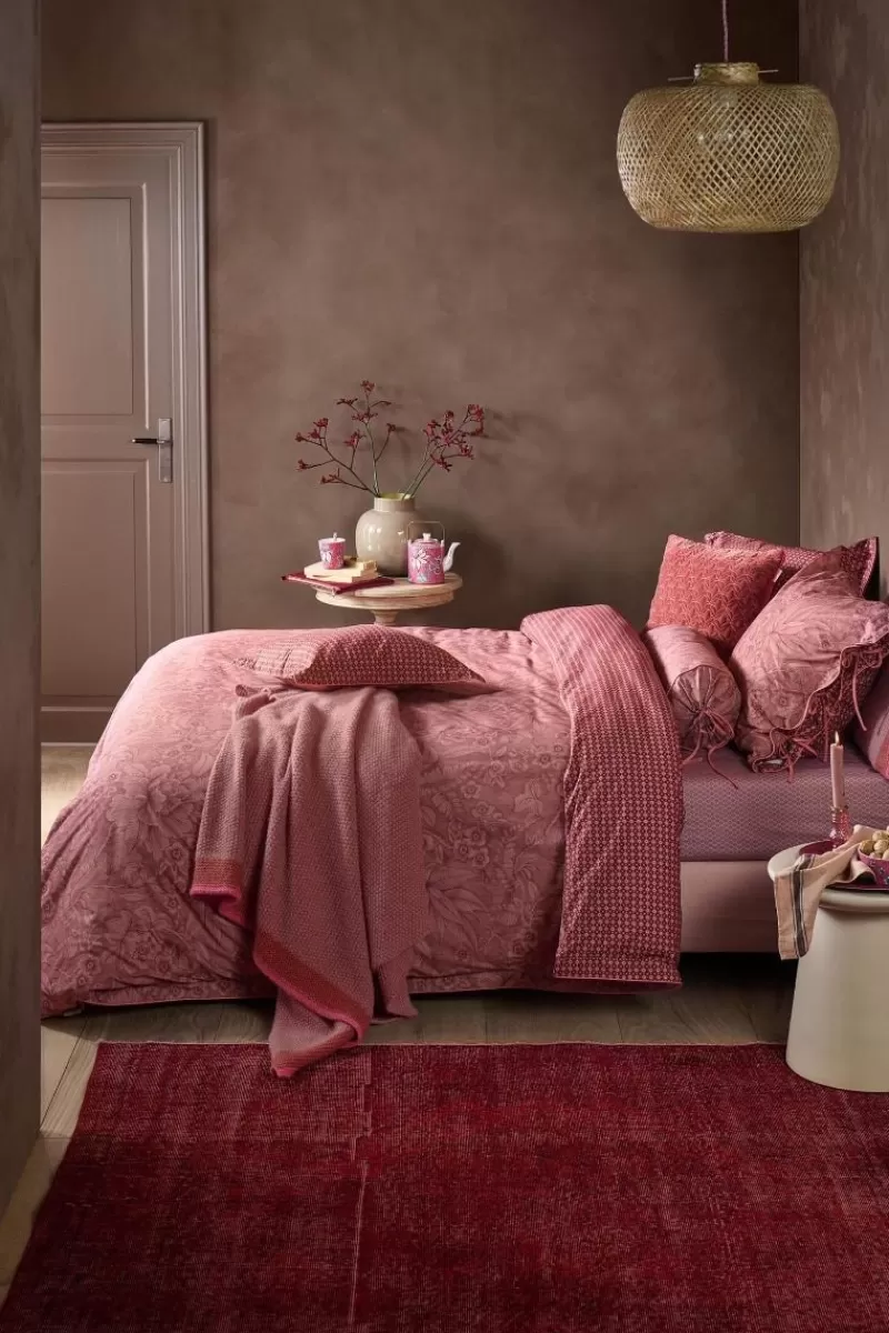 Pip Studio Copripiumino Elegante Collezione Casa dei Fiori in Tonalità Terracotta - Tessuto Morbido per un Sonno Confortevole