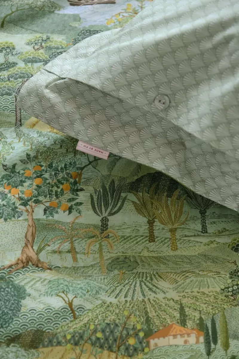 Copripiumino Elegante Stile Toscana - Motivo Botanico Verde Smeraldo | Collezione Primavera di Pip Studio