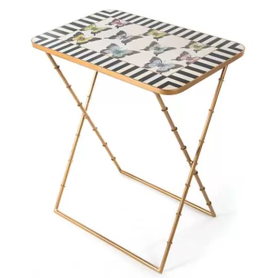 Vassoio Porta Drink con Motivo Farfalle Eleganti - Set da 4 Pezzi in Edizione Limitata MacKenzie-Childs