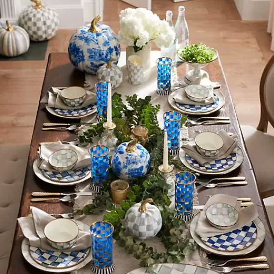 MacKenzie-Childs: Bicchieri Eleganti Carnival Royal - Coppia da Collezione in Offerta Speciale