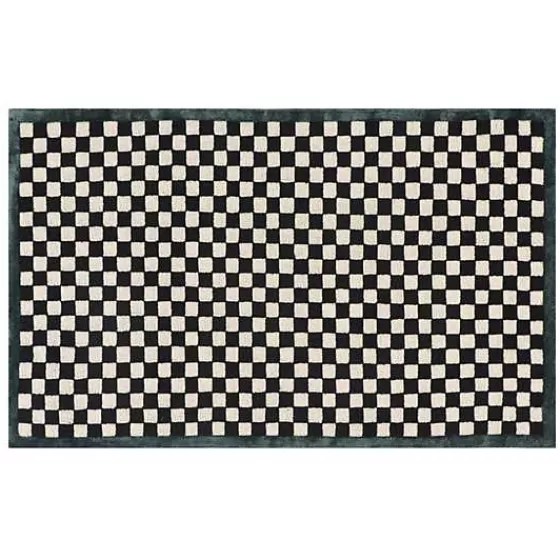 Tappeto Elegante Smeraldo 3x5 Piedi MacKenzie-Childs - Prezzo Imperdibile per Arredamento Chic
