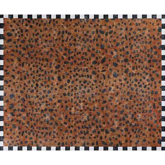 Tappeto Elegante Stile Safari 2.4x3 Metri - Design Esclusivo MacKenzie-Childs | Limited Edition Lavabile | Sconto Flash 24h con Spedizione Gratis! 🐆✨

（：，，，，）