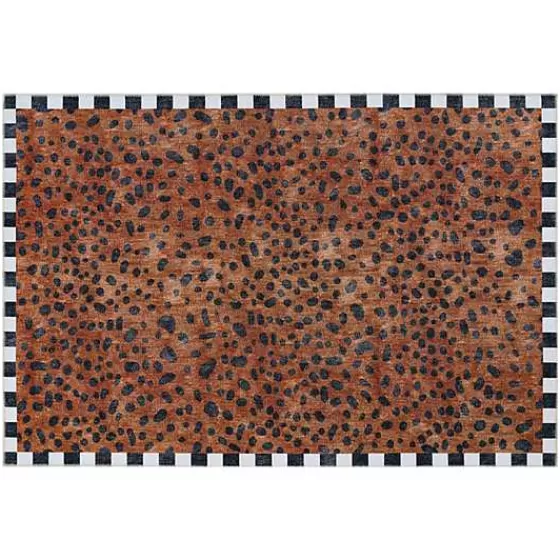 Tappeto Lavabile MacKenzie-Childs Motivo Ghepardo - Formato 150x230 cm per Soggiorni Moderni