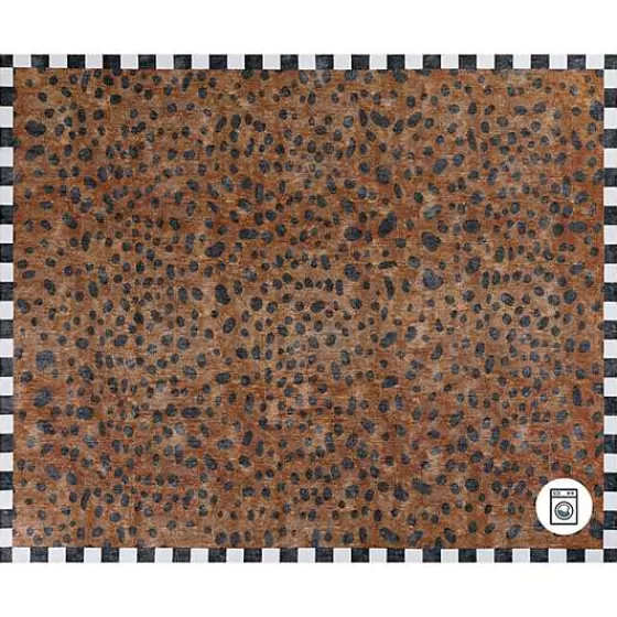 Tappeto Elegante Stile Safari 2.4x3 Metri - Design Esclusivo MacKenzie-Childs | Limited Edition Lavabile | Sconto Flash 24h con Spedizione Gratis! 🐆✨

（：，，，，）