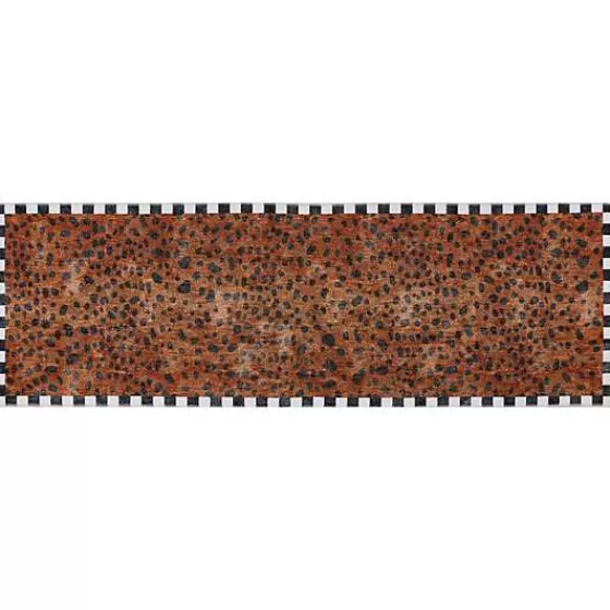 Tappeto corridore lavabile in stile Cheetah, dimensioni 2,6 x 8 piedi - Design esclusivo MacKenzie-Childs con tocco vivace