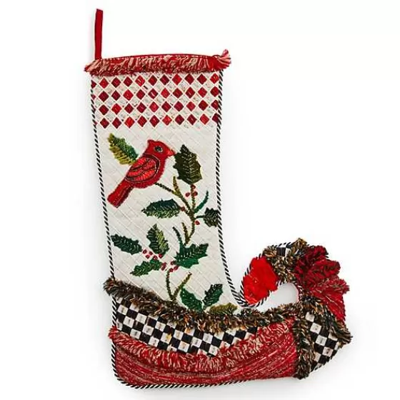 Calza Natalizia Cardellino Decorato - Edizione Festiva MacKenzie-Childs 

（，