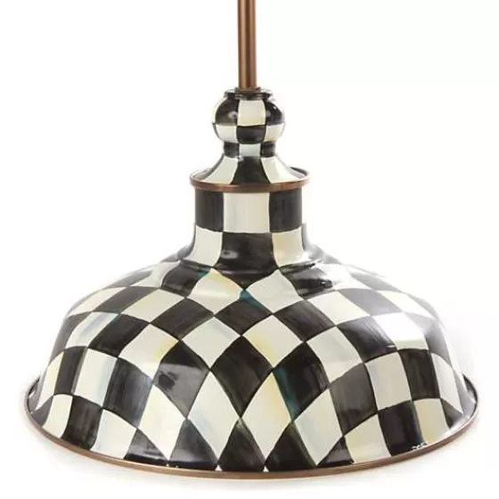 Lampada a Sospensione Rustica con Motivo Geometrico - Design Esclusivo MacKenzie-Childs | Illuminazione D'Atmosfera per Ambienti Eleganti | Modello 12 Pollici | Top Vendite Stagionali