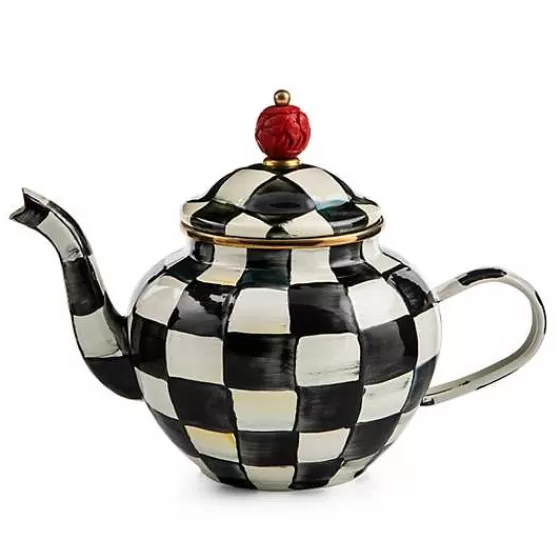 Teiera Elegante MacKenzie-Childs - Fantasia Regale con Capienza 4 Tazze | Offerta Lampo Imperdibile!