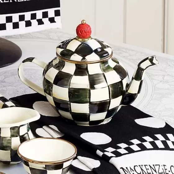 Teiera Elegante MacKenzie-Childs - Fantasia Regale con Capienza 4 Tazze | Offerta Lampo Imperdibile!
