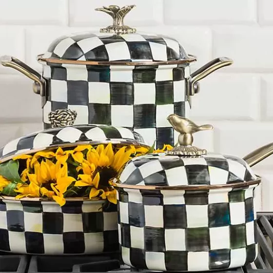 Elegante Casseruola da 2,5 Litri con Motivo Courtly Check - Offerta Speciale MacKenzie-Childs