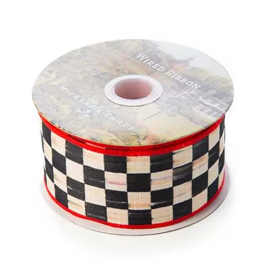 Nastro Elegante Fantasia Courtly - Rosso Vivace per Decorazioni, Collezione MacKenzie-Childs