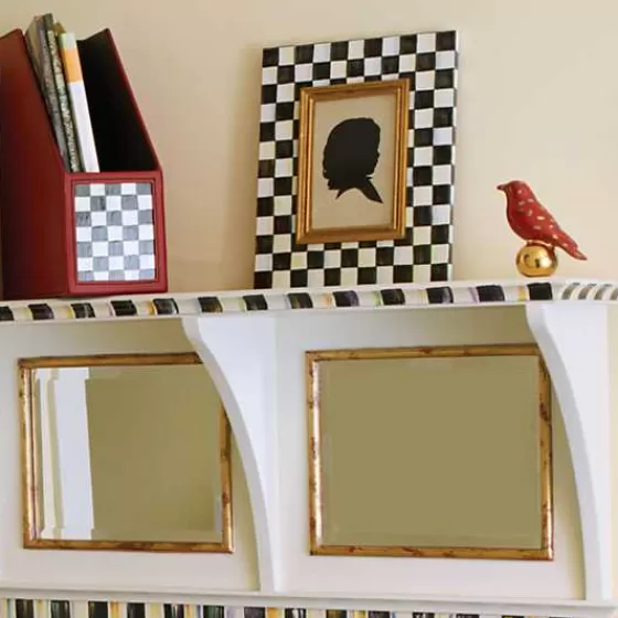 Saldi Estivi: Cornice Decorativa MacKenzie-Childs 15x20cm - Motivo Geometrico Vittoriano con Design Esclusivo