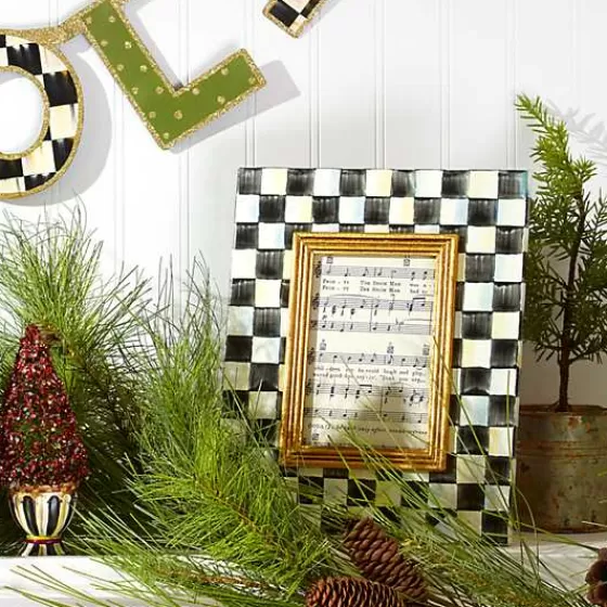 Saldi Estivi: Cornice Decorativa MacKenzie-Childs 15x20cm - Motivo Geometrico Vittoriano con Design Esclusivo
