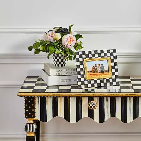 Saldi Estivi: Cornice Decorativa MacKenzie-Childs 15x20cm - Motivo Geometrico Vittoriano con Design Esclusivo