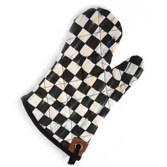 MacKenzie-Childs - Guanto Termoresistente da Cucina in Tweed Elegante con Motivo Courtly Check, Design Sicuro e Stile Unico
