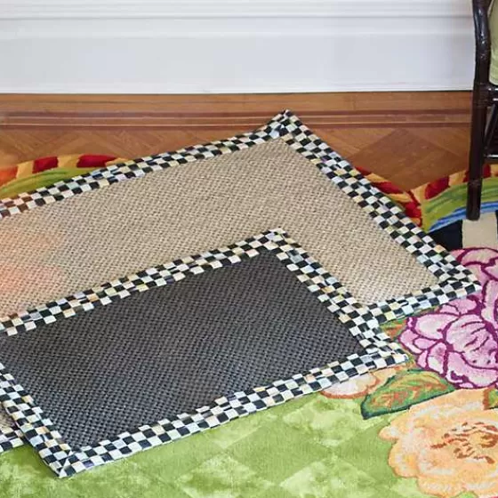 Tappeto Elegante in Sisal Nero con Motivo Scacchi - Dimensioni 60x90 cm | Collezione Esclusiva MacKenzie-Childs