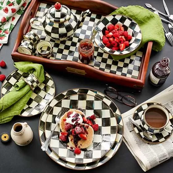 Scopri l’Eleganza senza Sprechi: Ciotola da Colazione MacKenzie-Childs in Design Esclusivo - Linea Essenziale per Mattine Regali