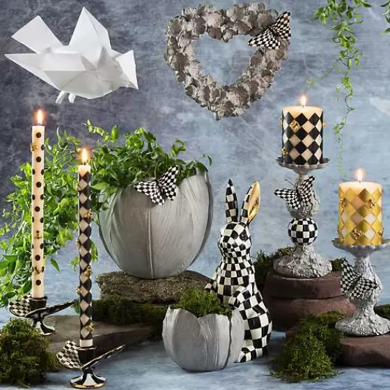 Portalumi Farfalla in Stile Regale, Coppia - Design Esclusivo MacKenzie-Childs in Promozione