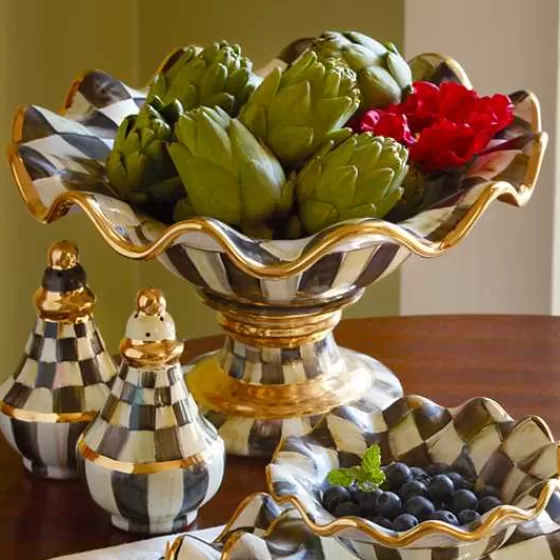 Ciotola Elegante Courtly Check in Ceramica - Edizione Speciale MacKenzie-Childs