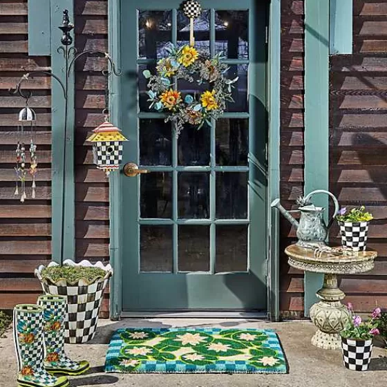 Vaso in Ceramica Maxi per Giardino con Design a Scacchi Regali - Collezione MacKenzie-Childs