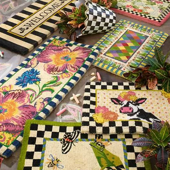Vaso in Ceramica Maxi per Giardino con Design a Scacchi Regali - Collezione MacKenzie-Childs