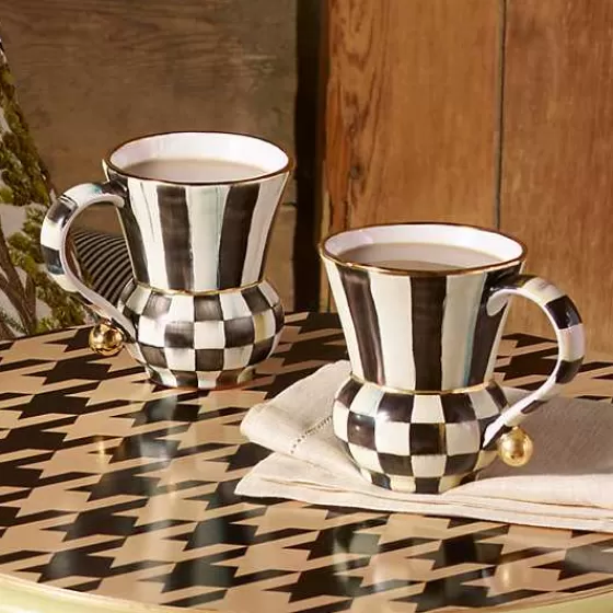 Tazza Elegante in Ceramica Courtly Check - MacKenzie-Childs Design Regale