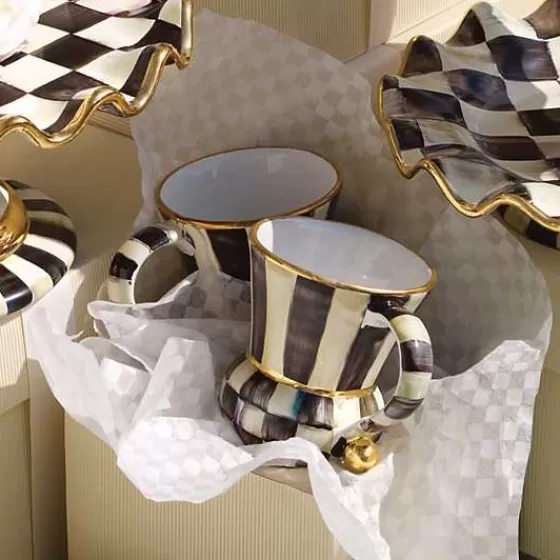Tazza Elegante in Ceramica Courtly Check - MacKenzie-Childs Design Regale