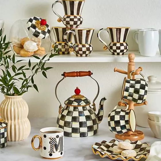Tazza Elegante in Ceramica Courtly Check - MacKenzie-Childs Design Regale