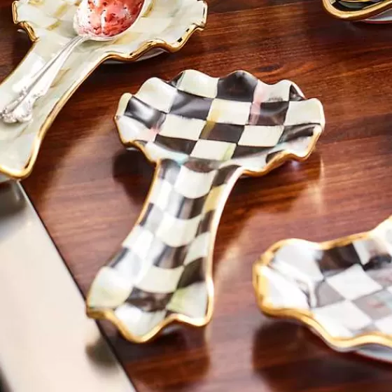 Riposo posate in ceramica elegante - Design esclusivo Fantasia Courtly Check | Novità MacKenzie-Childs