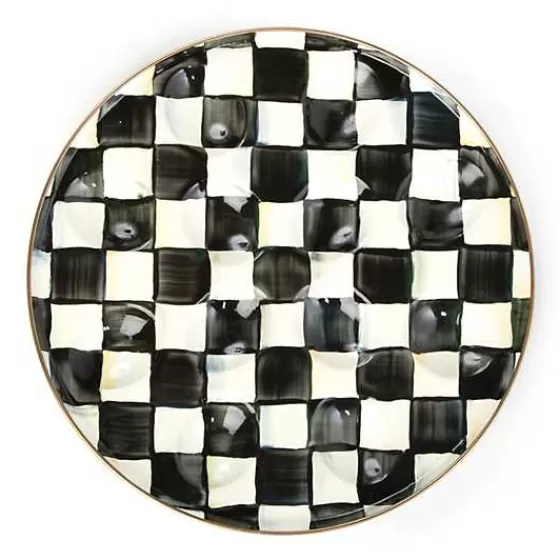Vassoio Elegante a Scacchi per Uova - Collezione MacKenzie-Childs con Prezzo Accessibile