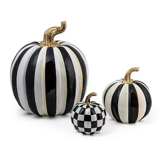 Zucca Miniature Elegante con Motivo A Quadri e Finitura Lucida - Collezione MacKenzie-Childs | Disponibile per l'Acquisto Online