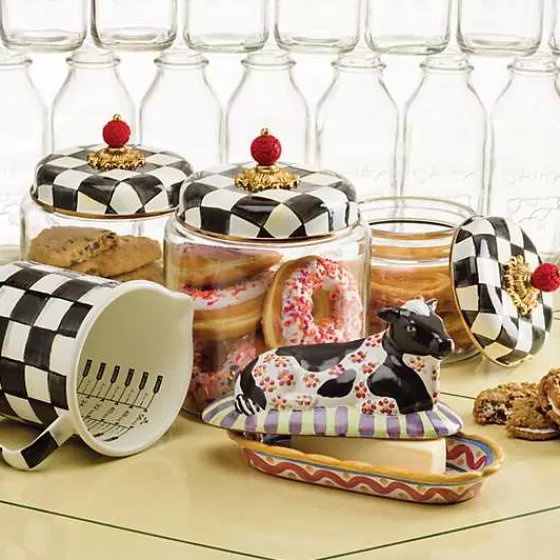 Barattolo Capiente per la Cucina con Design a Scacchi Regali - Collezione MacKenzie-Childs