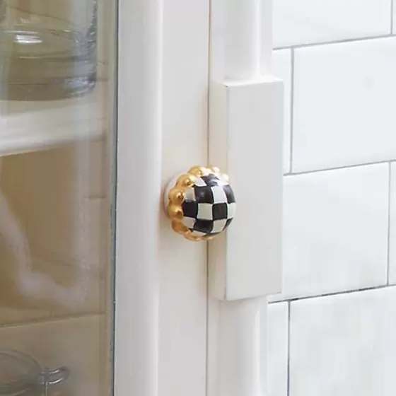 MacKenzie-Childs - Pomello Tondo in Ceramica con Motivo Elegante per Dolci, Nuova Collezione