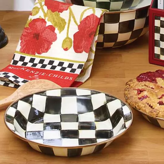 Piatto da Torta Elegante con Scacchi Regali - Design Esclusivo MacKenzie-Childs