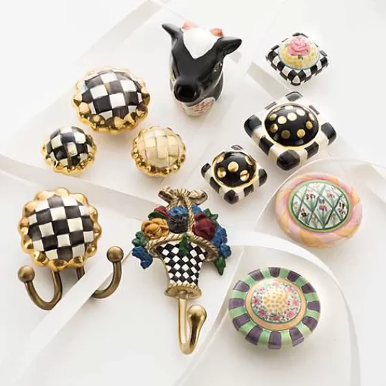 Ganci Tondi in Scacchi Regali - Collezione Esclusiva MacKenzie-Childs

（：：1.