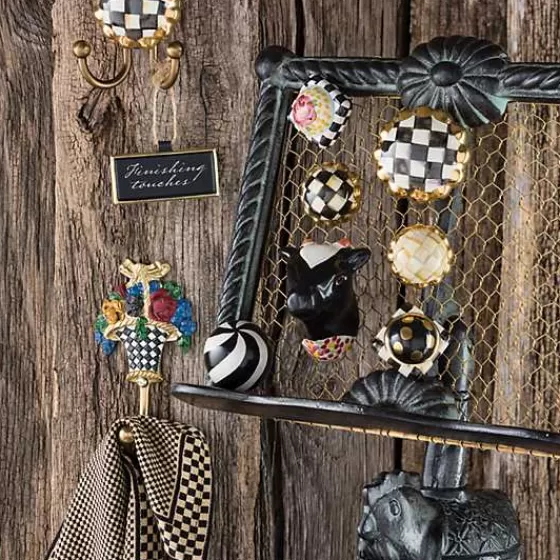 Ganci Tondi in Scacchi Regali - Collezione Esclusiva MacKenzie-Childs

（：：1.