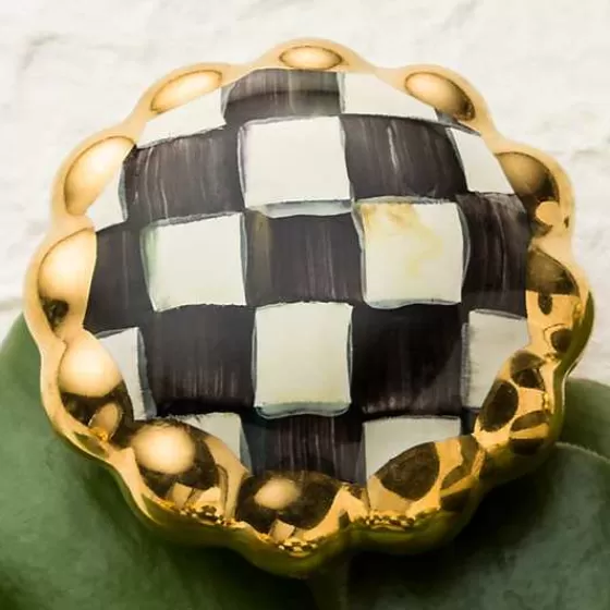 Pomello Rotondo in Stile Courtly Check - Promozione Esclusiva MacKenzie-Childs