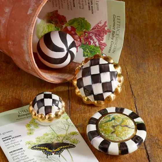 Pomello Rotondo in Stile Courtly Check - Promozione Esclusiva MacKenzie-Childs