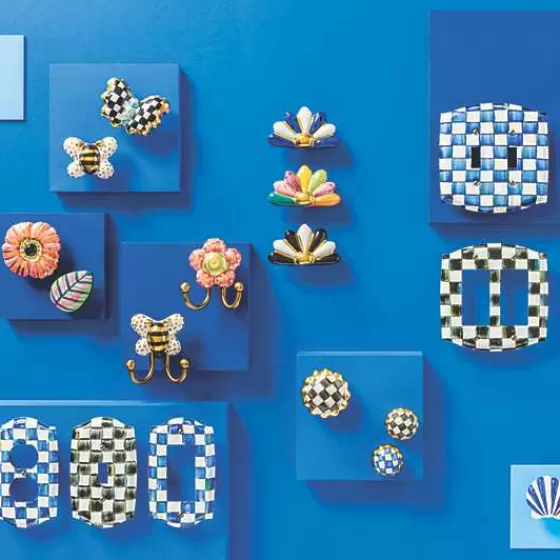 Pomello Rotondo in Stile Courtly Check - Promozione Esclusiva MacKenzie-Childs